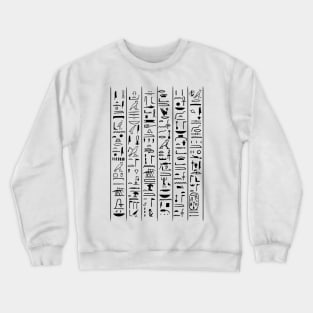 Hieroglyphic Letters Ancient Egypt Pharaohs Egyptology Gift Crewneck Sweatshirt